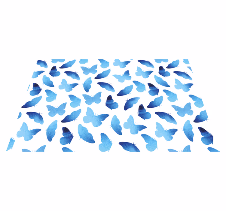 Tischset Schmetterling Blau gestrichen - TenStickers