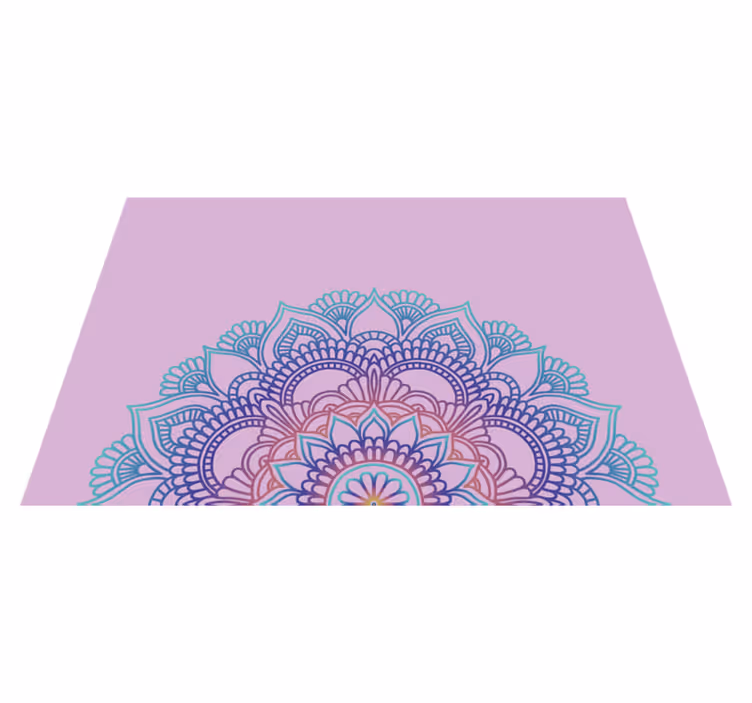 Tischsets originell Halbes mandala - TenStickers