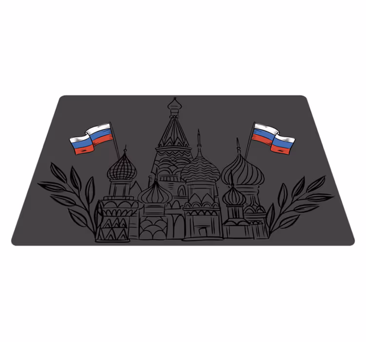 Tischsets originell russische architektur-silhouetten - TenStickers