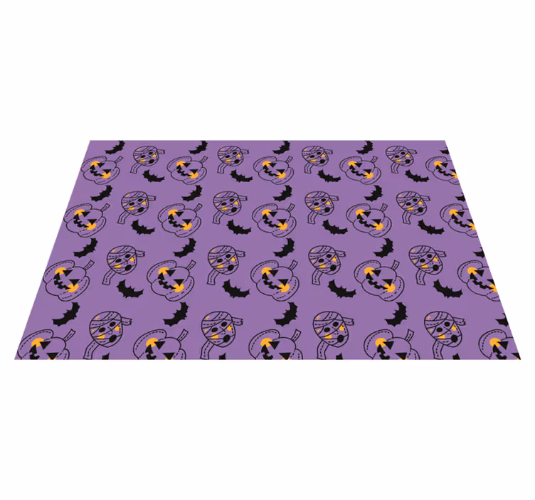 Tischset halloween mit verspielten kürbis-mustern - TenStickers