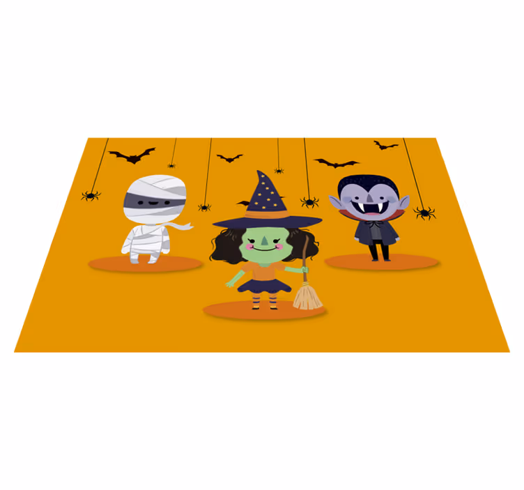 Tischset halloween mit fantasievollen figuren - TenStickers