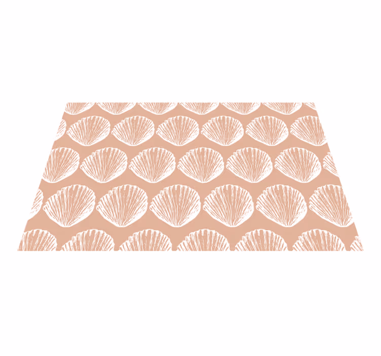 Tischset textur muschelmotiv muster - TenStickers