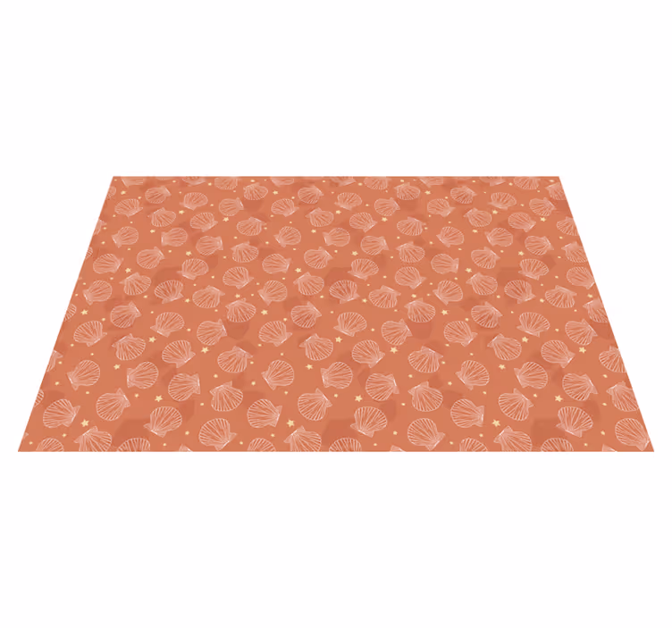 Tischset textur muschelmuster tischplatte - TenStickers