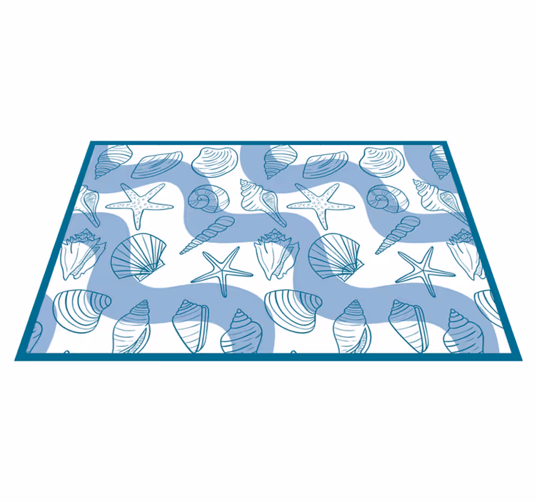 Tischset Muscheln Muschelmuster - TenStickers