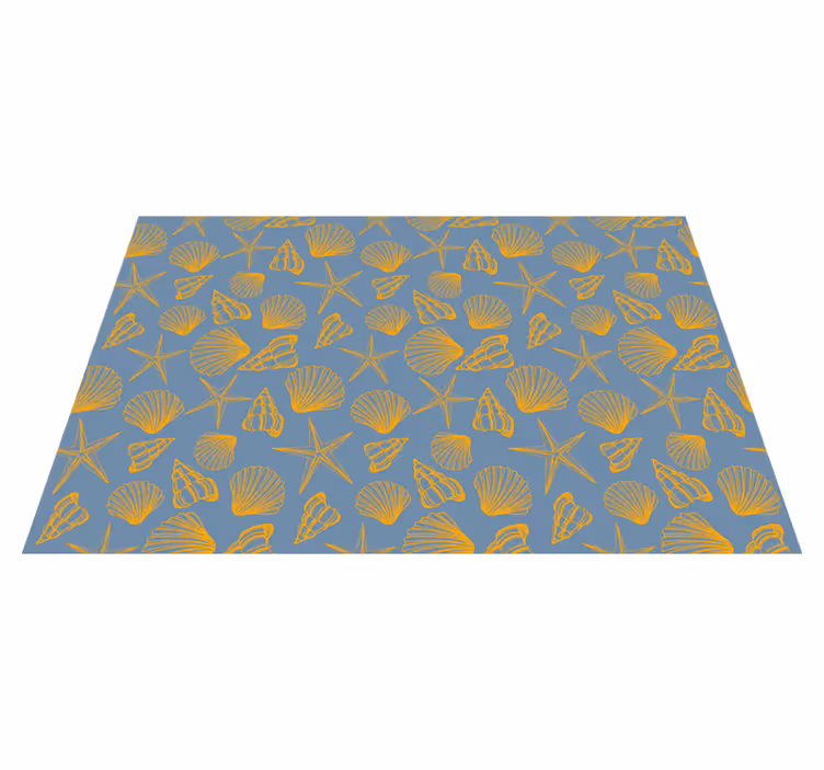 Tischset textur muschel muster teller - TenStickers