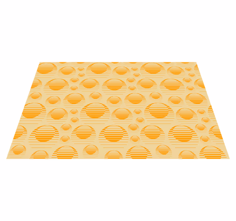 Tischset textur mit gestreiftem kreisdesign - TenStickers