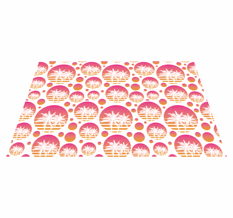 Tischsets originell mit tropischen palmenmotiven - TenStickers