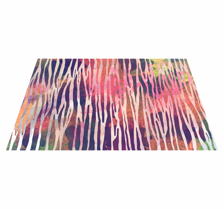 Tischset textur bunte streifen in abstraktem design - TenStickers