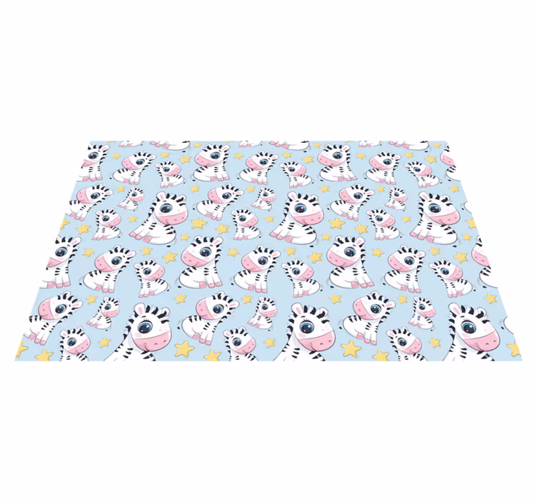 Tischset kinder mit niedlichem zebramotiv - TenStickers