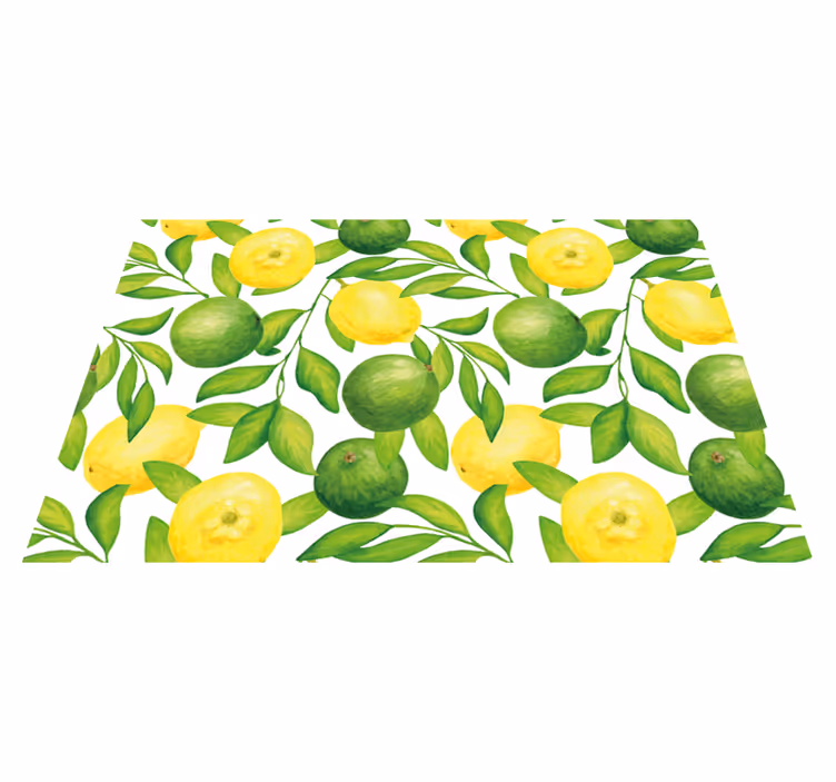 Platzset Zitrusfrüchte Zitronen und limetten - TenStickers