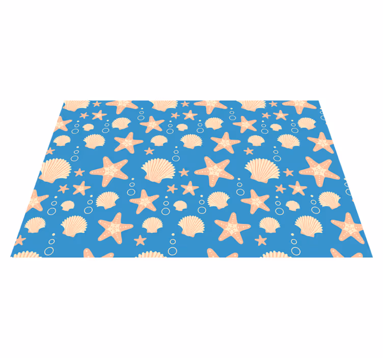 Tischsets originell muschelmuster maritim - TenStickers