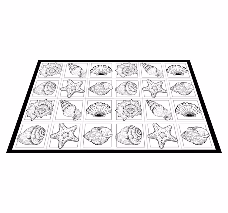Tischsets originell mit muschel-muster - TenStickers