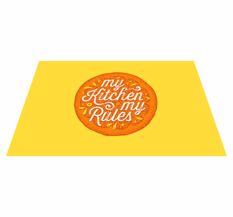 Tischset text küchenregel aussage - TenStickers