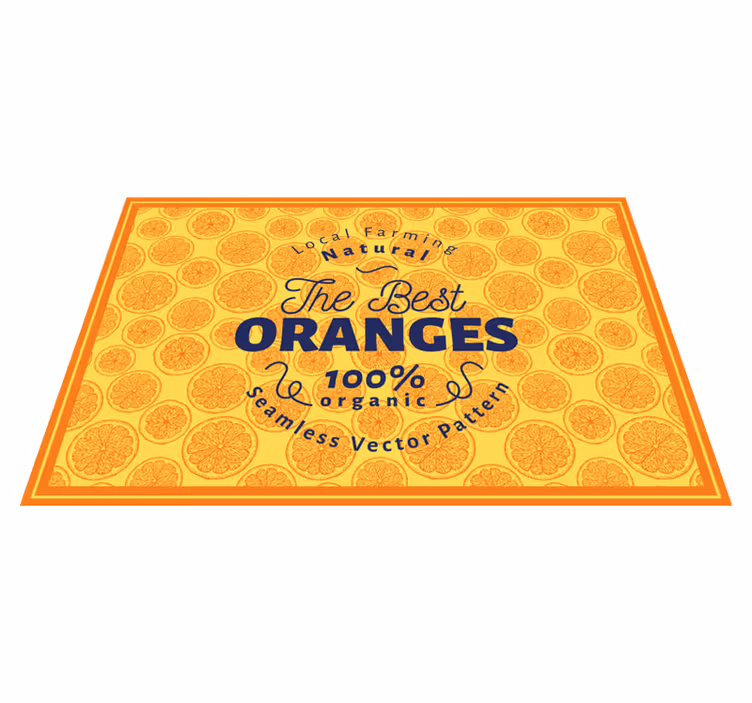 Tischsets originell mit orangenscheiben-muster - TenStickers