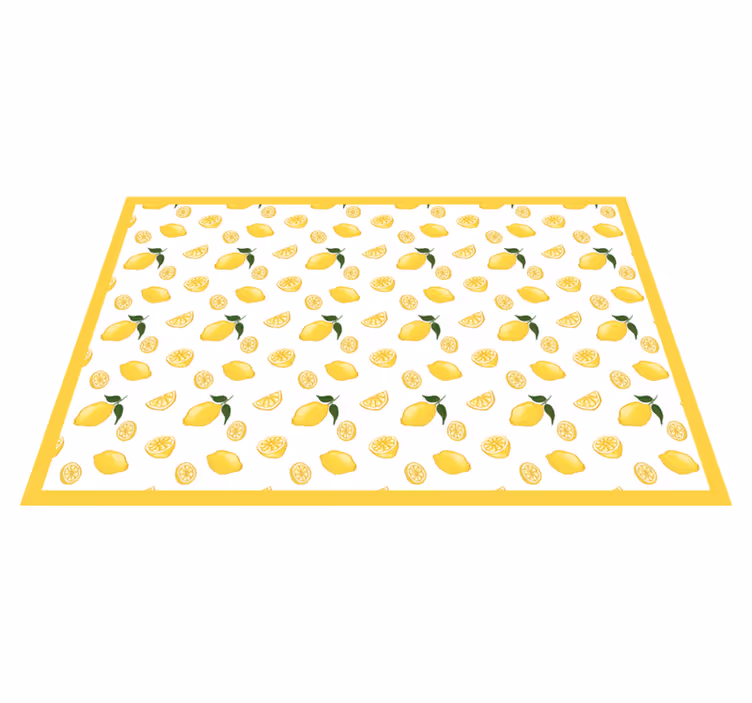 Tischsets originell mit zitronenmuster - TenStickers