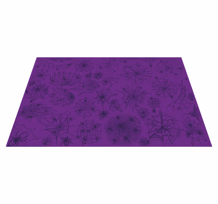 Lila mit spinnen- und web-halloween-tischsets - TenStickers