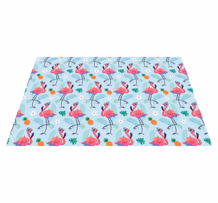 Tischsets originell im tropischen flamingo-muster - TenStickers