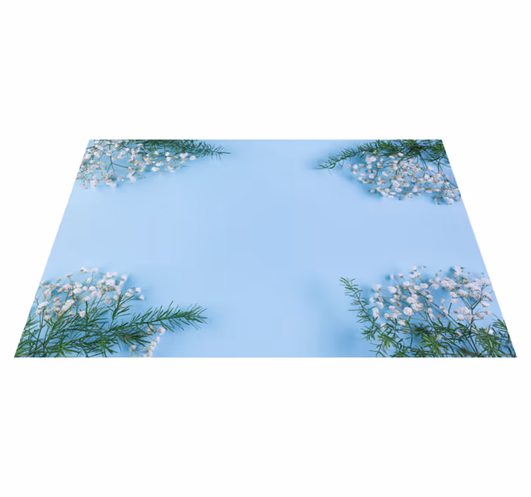 Tischsets originell mit floralem tischakzent - TenStickers