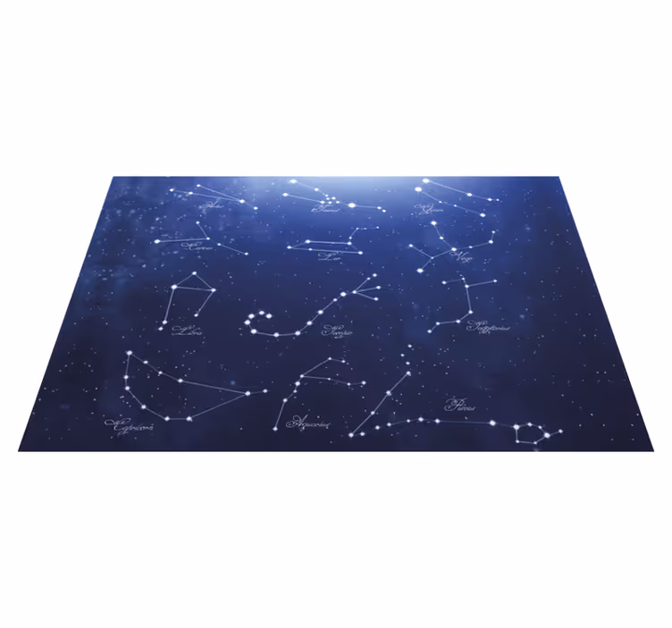 Tischset elegant Blaue sternzeichensterne - TenStickers