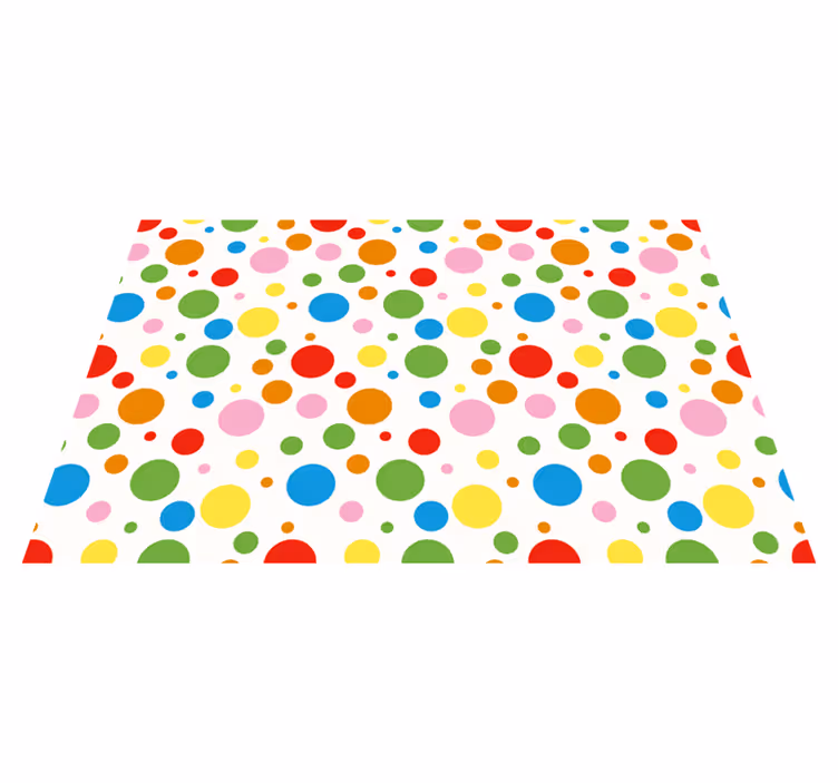 Tischset kinder bunte punkte - TenStickers