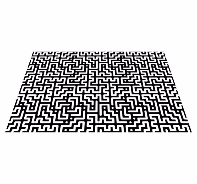 Tischset textur mit abstraktem labyrinthmuster - TenStickers