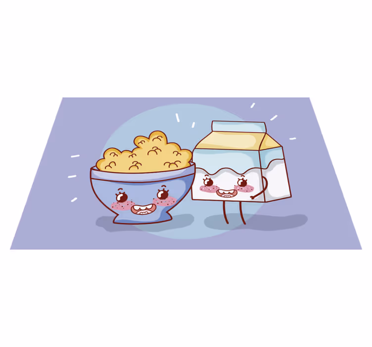 Tischset kinder fröhliche snack begleiter - TenStickers