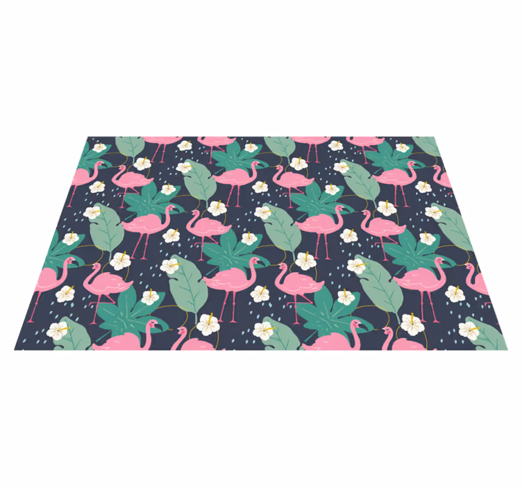 Tischsets originell mit flamingo blattmuster - TenStickers