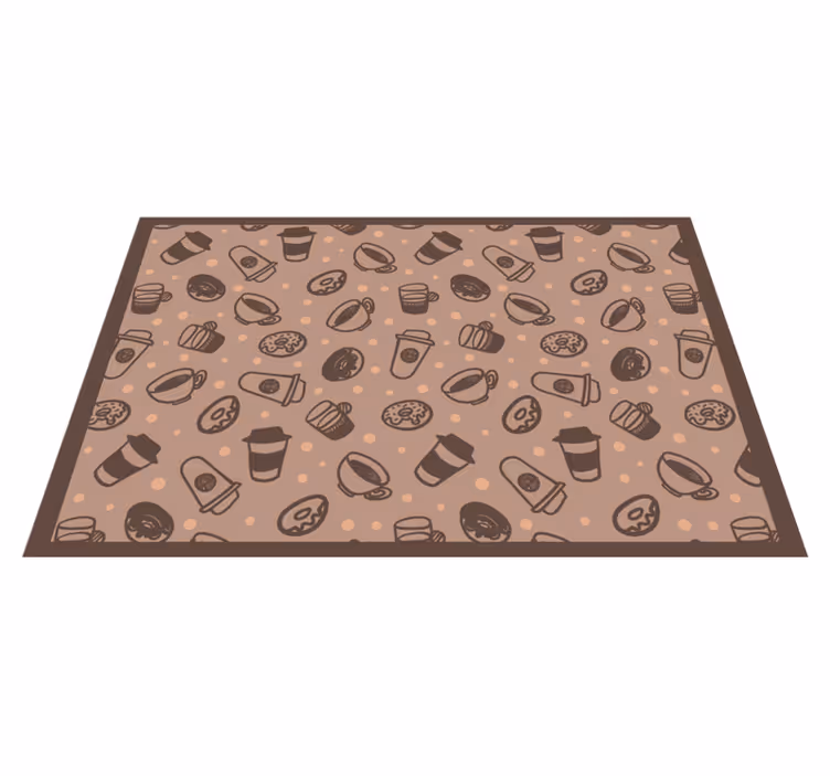 Tischsets originell Donuts und kaffee - TenStickers