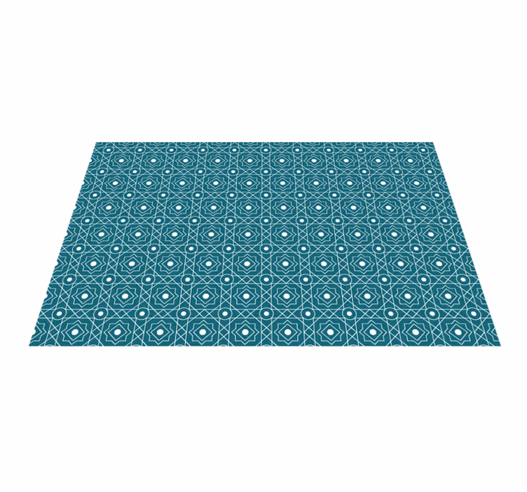 Tischset textur mit geometrischem finish - TenStickers