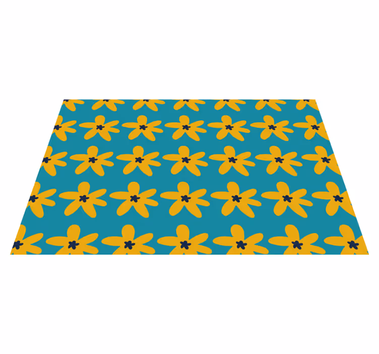 Tischset modern mit lebhaftem blumenmuster - TenStickers