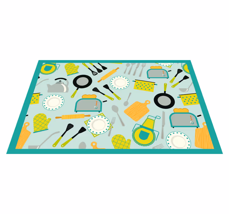 Tischsets originell im küchenutensilien-design - TenStickers