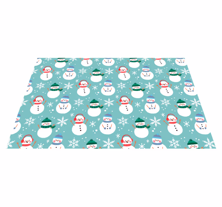 Tischset Weihnachten Weihnachtsschneemann - TenStickers