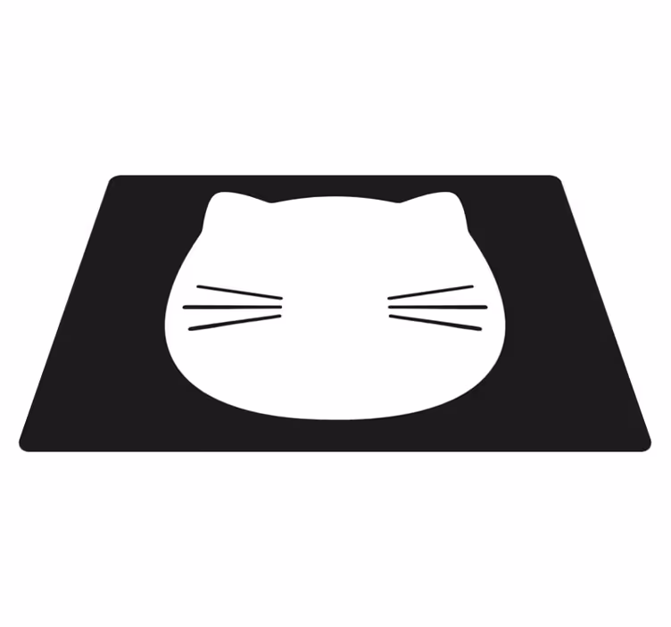 Tischsets originell in katzenkopf-form - TenStickers