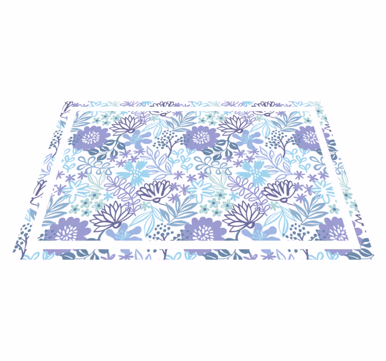 Tischsets originell mit floraler strukturoberfläche - TenStickers