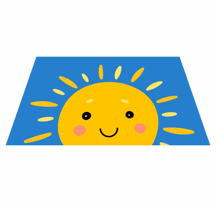 Tischset kinder mit lächelndem sonnengesicht - TenStickers
