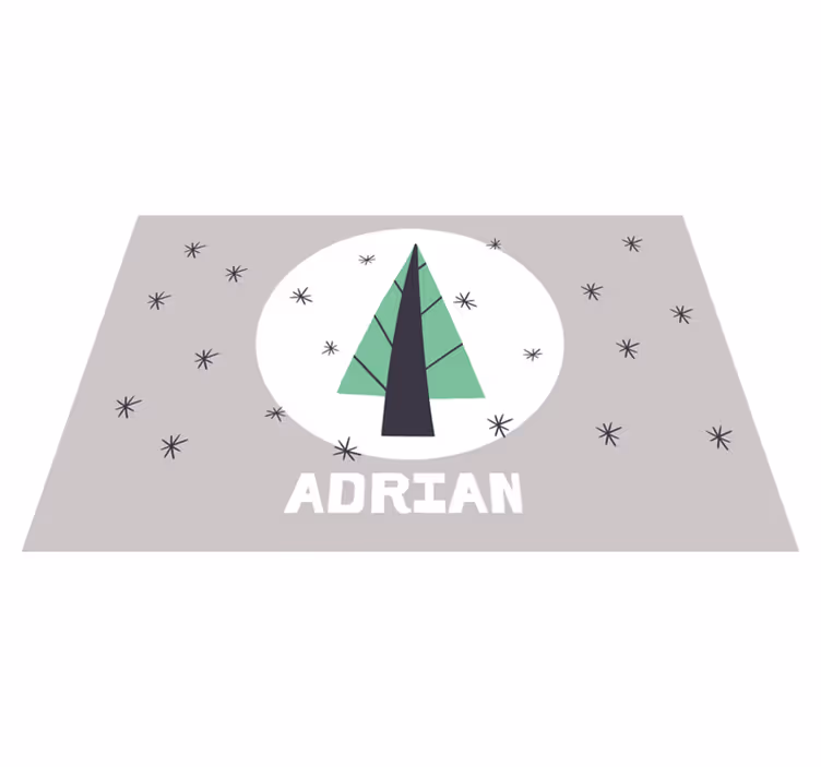Tischset Weihnachten Personalisierter weihnachtsbaum - TenStickers