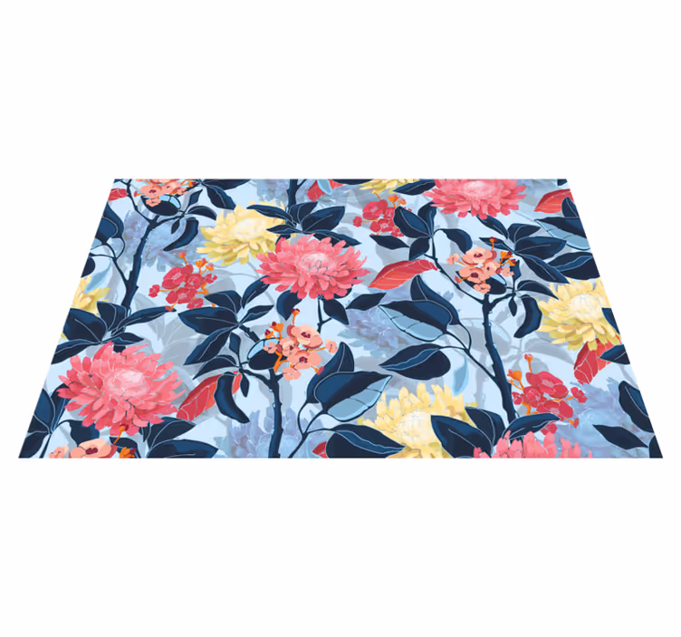 Tischsets originell florale eleganz - TenStickers