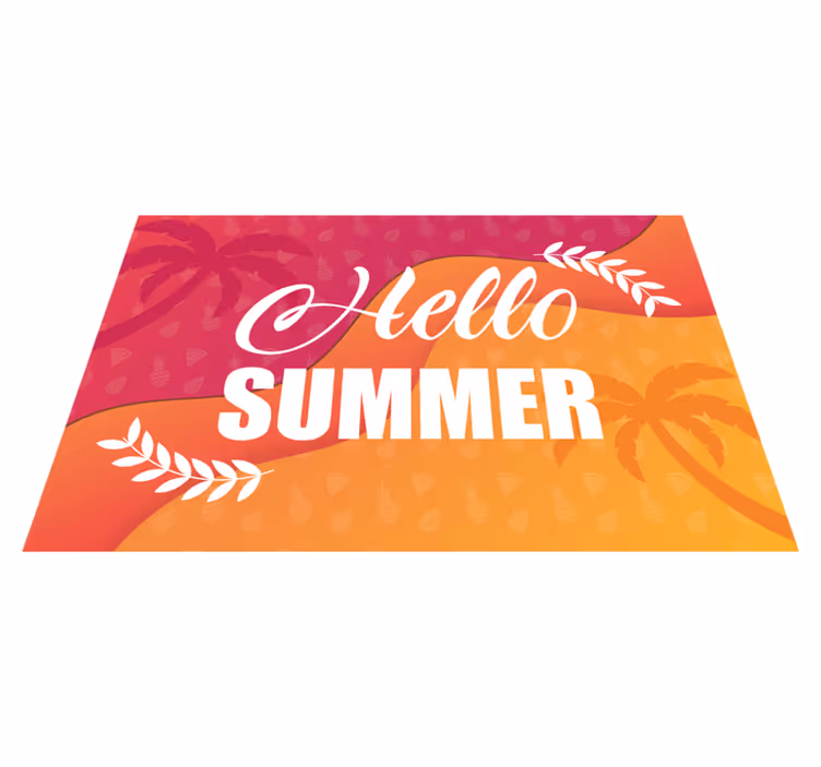 Tischsets originell im sommergruß design - TenStickers