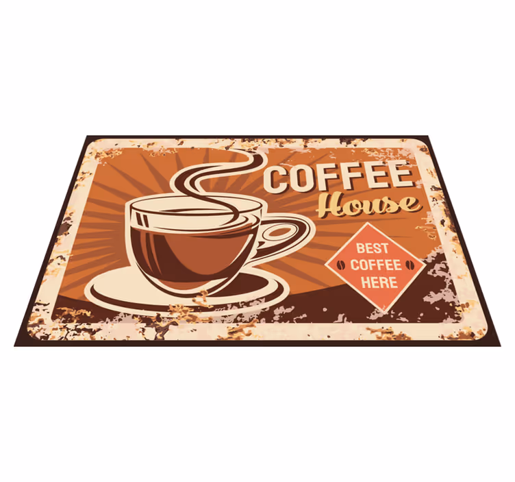Tischset text kaffeehaus zitat - TenStickers