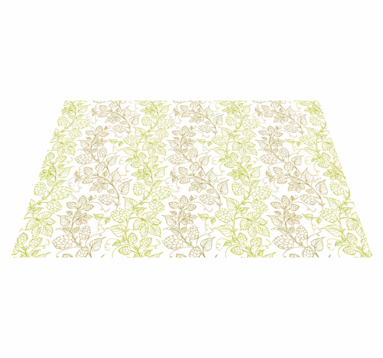 Tischset textur mit botanischem blättermotiv - TenStickers