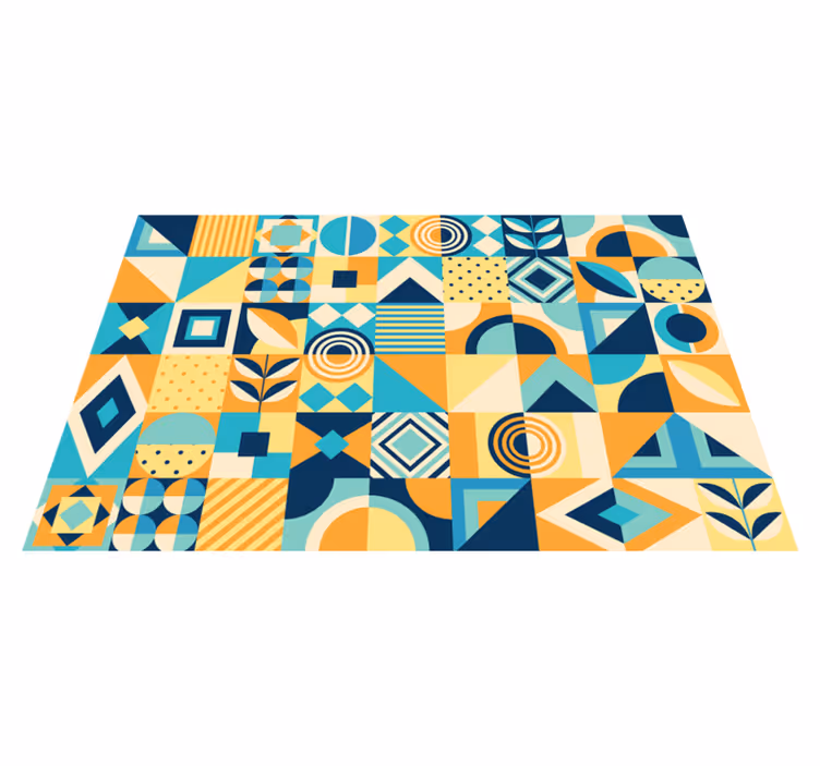Tischset modern mit geometrischem musterspiel - TenStickers