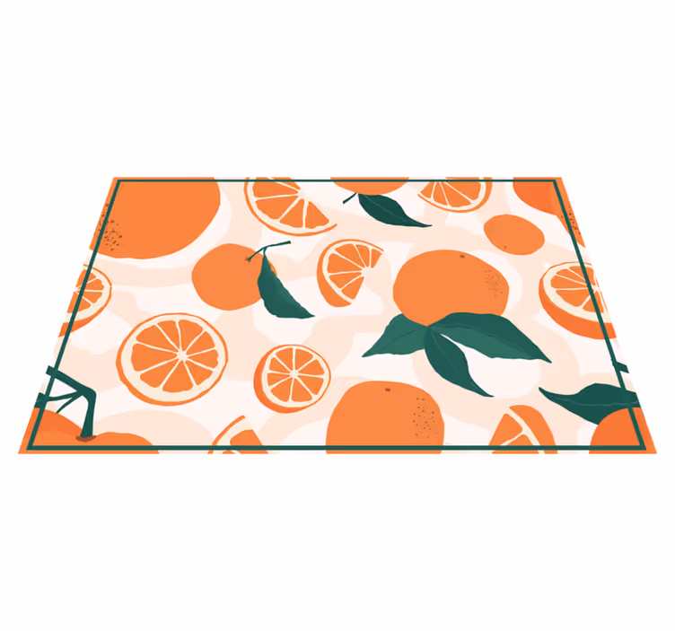 Tischsets originell mit zitrusfrüchte-motiv - TenStickers