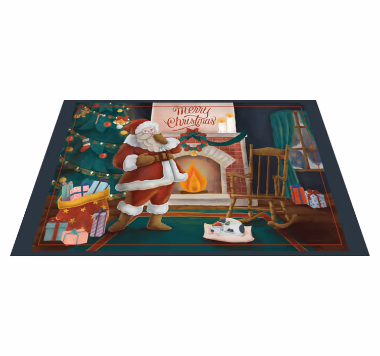 Tischset weihnachten weihnachtsmann treffen - TenStickers