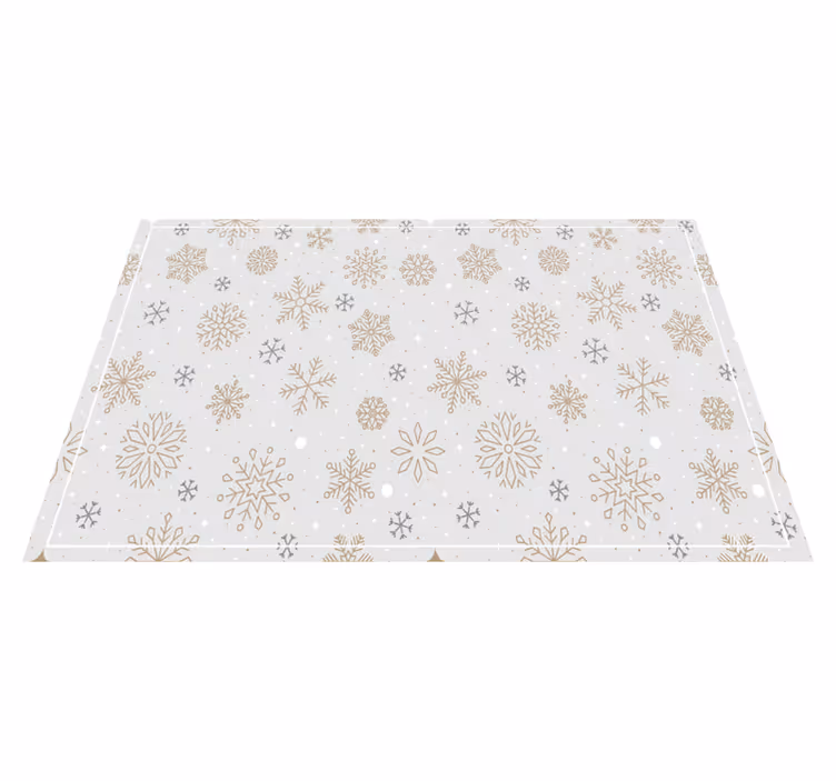 Tischset weihnachten schneeflocken muster deko - TenStickers