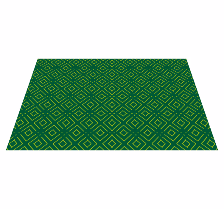 Tischset textur geometrisches grünes muster - TenStickers