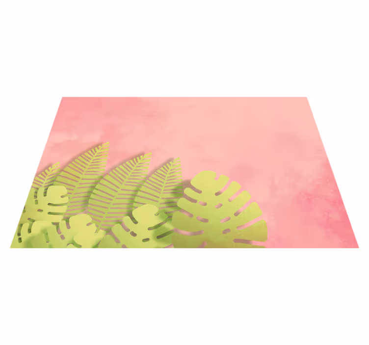 Tischsets originell mit botanischer blattanordnung - TenStickers