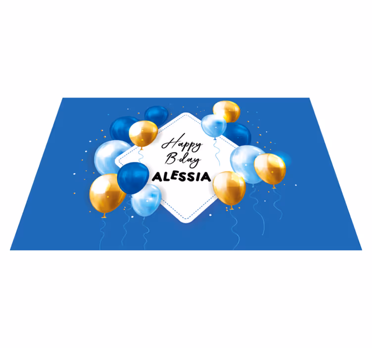 Tischset kinder geburtstagsballon feier - TenStickers