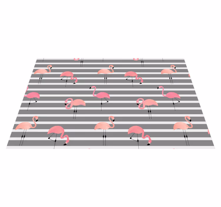 Tischset modern Grauer flamingo - TenStickers