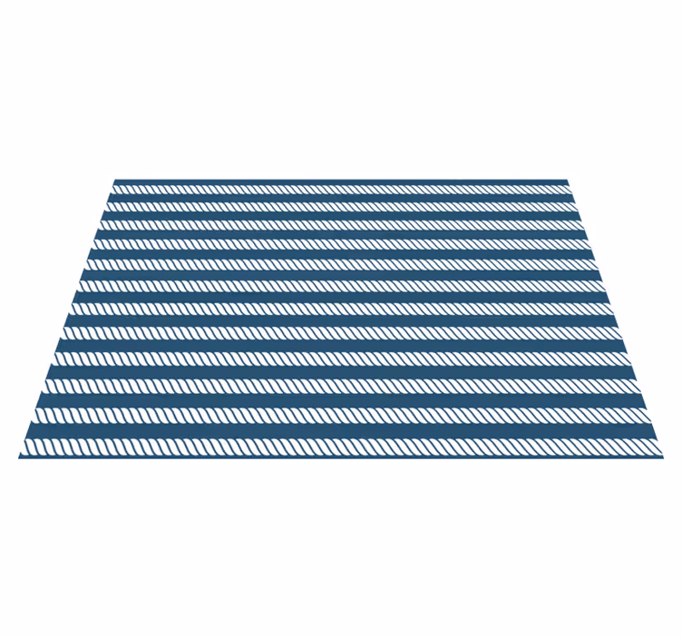 Tischset modern mit marineblauem streifenmuster - TenStickers