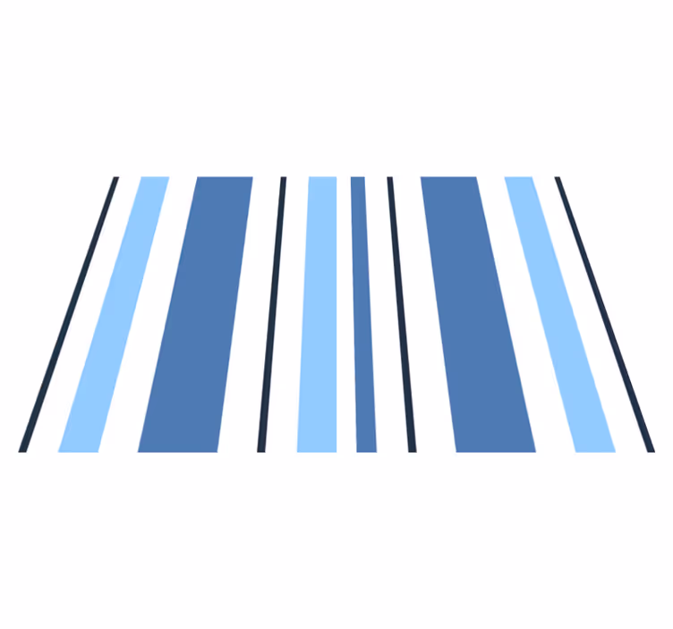 Tischset Textur Schattierungen von blauen Streifen - TenStickers